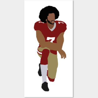 Colin Kaepernick Kneeling Posters and Art