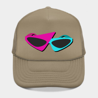 80's kid glasses retro Hat