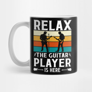 Relax The Guitar Player Is Here - Retro Design Mug