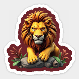 Lion Graphic Tees Magnet