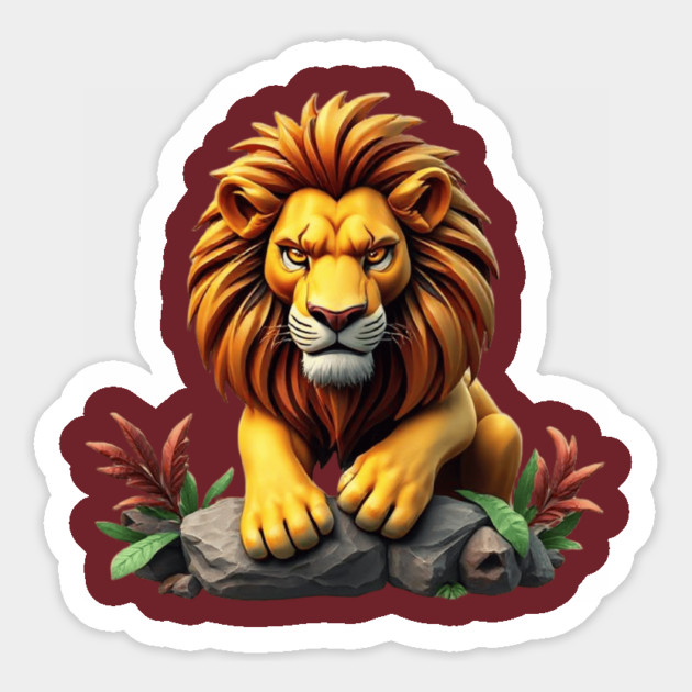 Lion Graphic Tees Magnet by Graphic tees