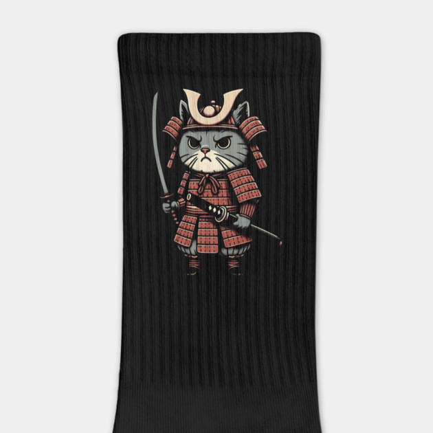 Samurai Cat - Warrior Kitten in Armor by Otaku Vibes