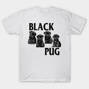 Black Pug T-Shirt