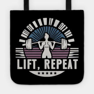 Lift and Repeat: Vintage Strength Tote