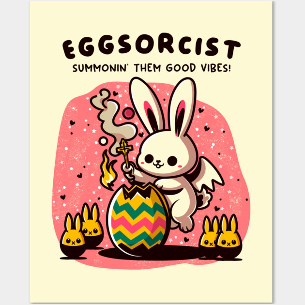 EGGSORCIST Wall Art by Fabrik