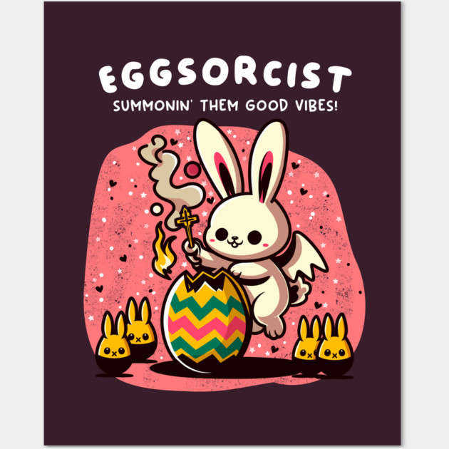 EGGSORCIST Wall Art by Fabrik