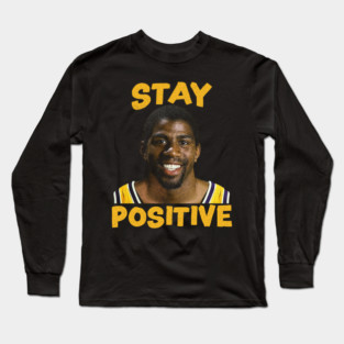 STAY POSITIVE - MAGIC JOHNSON VINTAGE Long Sleeve T-Shirt