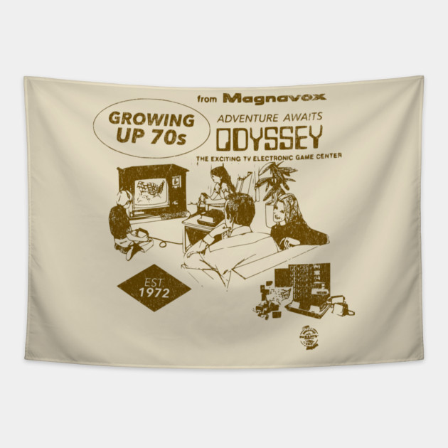 The Original Odyssey Game System from 1972 - Growing up 70s Tapestry by Joaddo