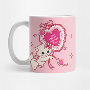 i miss my pre-internet brain kitty cat Mug