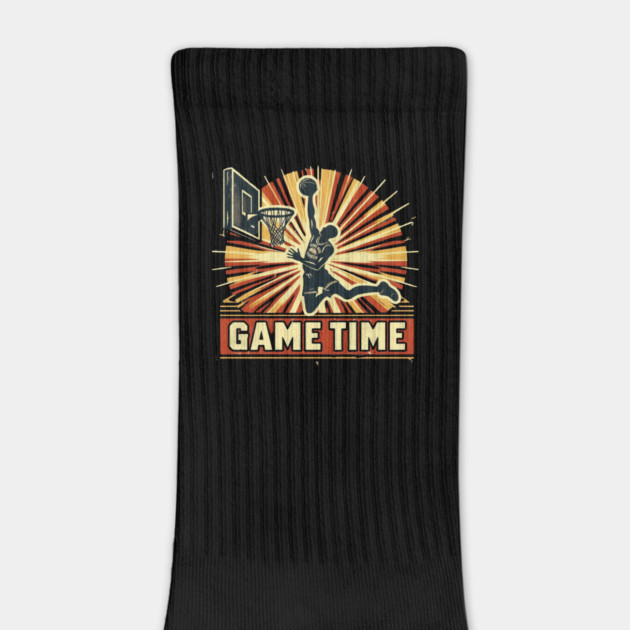 Vintage Basketball Dunk – Game Time Retro Sports Design by Ben's Store 1