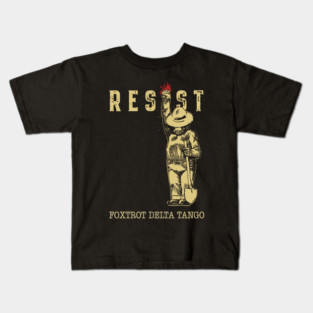 Smokey the Bear Resist Foxtrot Delta Tango Kids T-Shirt