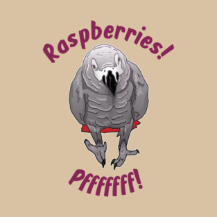 African grey Einstein parrot "Raspberries" T-Shirt