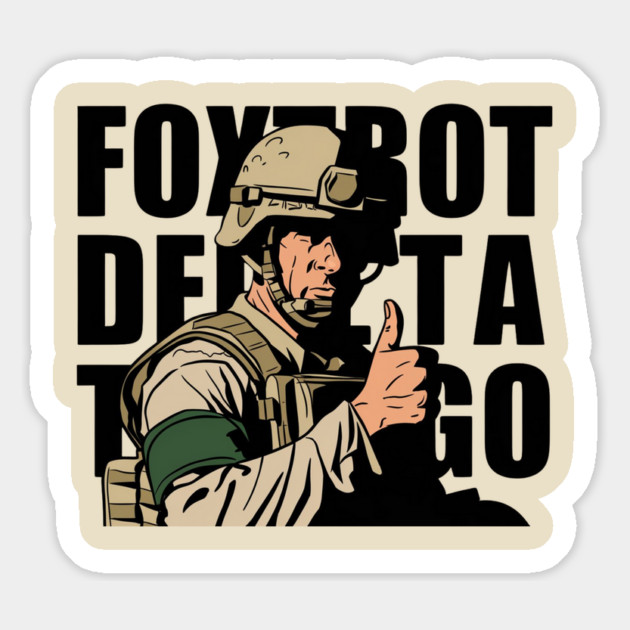 Foxtrot-Delta-Tango Magnet by Creatifly Graphic Tees