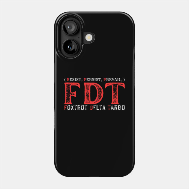 Foxtrot-Delta-Tango Phone Case by Creatifly Graphic Tees