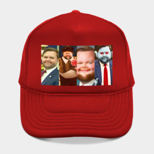 Weird JD Vance Face Meme Hat