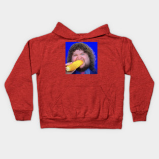 Weird JD Vance Face Eating Corn Meme Kids Hoodie