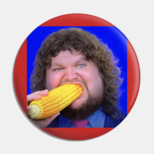 Weird JD Vance Face Eating Corn Meme Pin