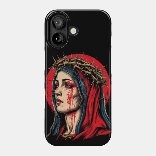 Seven Sorrows of Mary Phone Case by animegirlnft