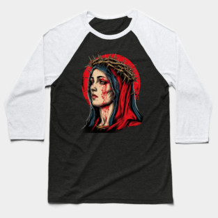 Seven Sorrows of Mary Baseball T-Shirt