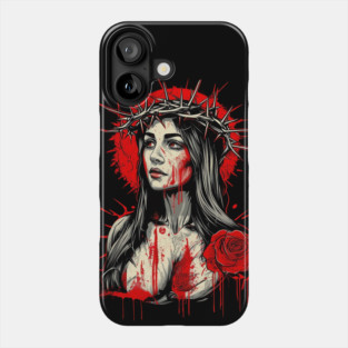 Virgin Mary Our Lady of Sorrows Phone Case