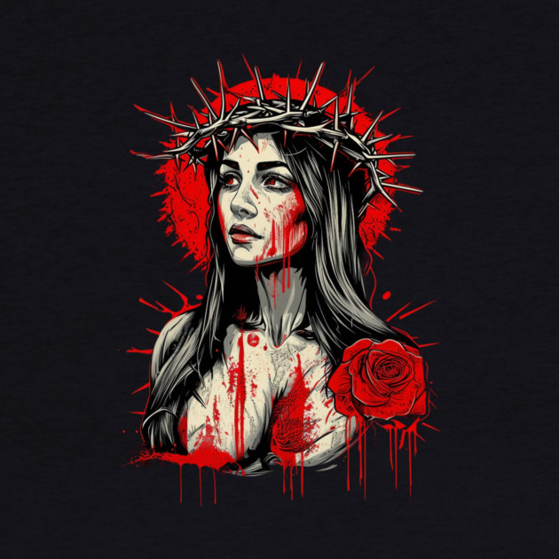 Virgin Mary Our Lady of Sorrows by animegirlnft