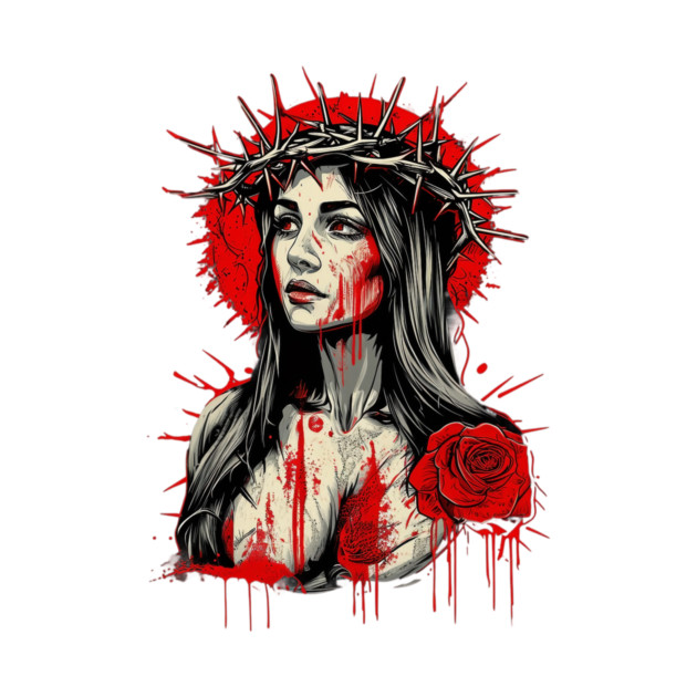 Virgin Mary Our Lady of Sorrows by animegirlnft