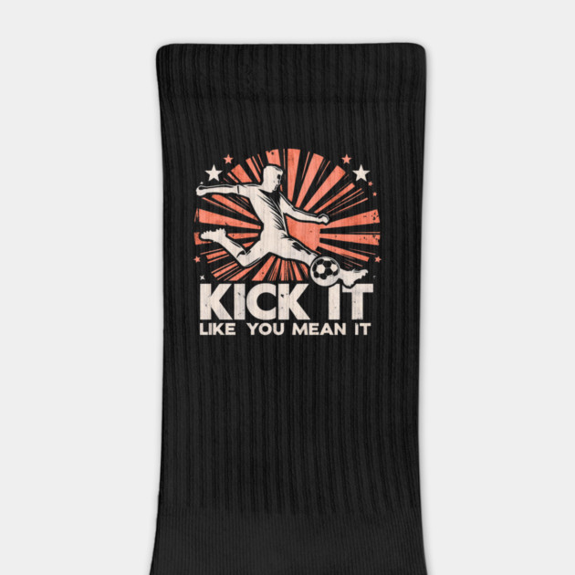 Kick It Like You Mean It – Retro Soccer Silhouette Design by Ben's Store 1
