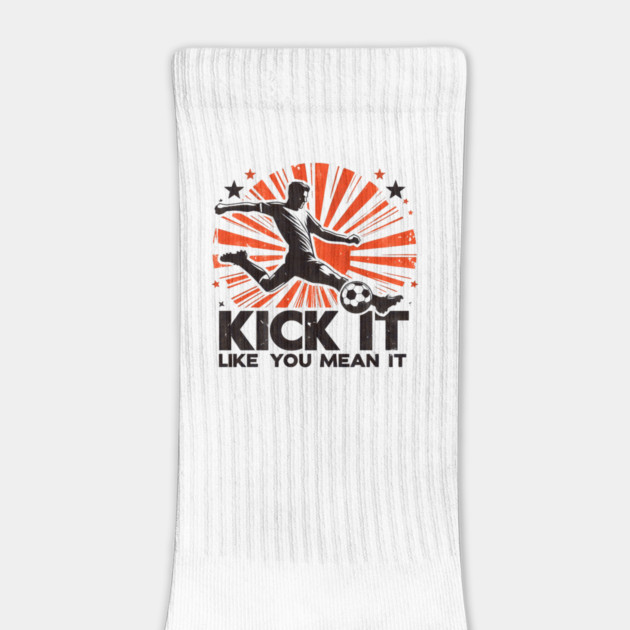 Kick It Like You Mean It – Retro Soccer Silhouette Design by Ben's Store 1
