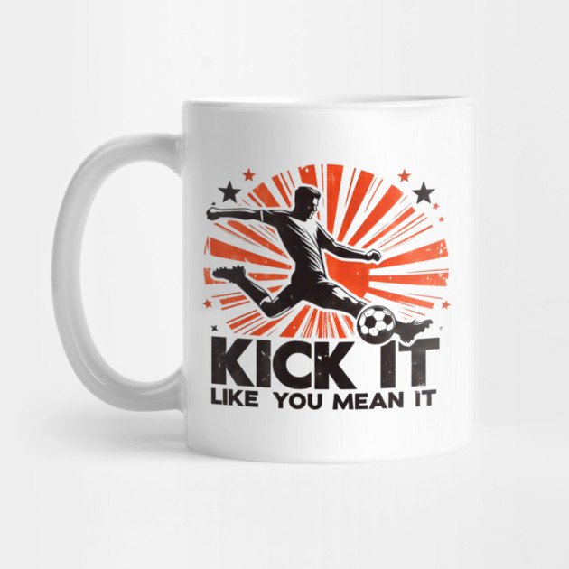 Kick It Like You Mean It – Retro Soccer Silhouette Design by Ben's Store 1