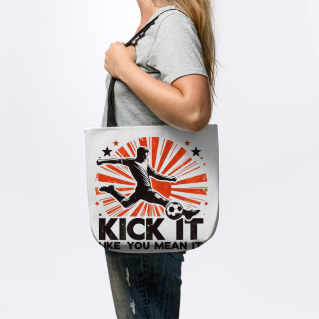 Kick It Like You Mean It – Retro Soccer Silhouette Design by Ben's Store 1