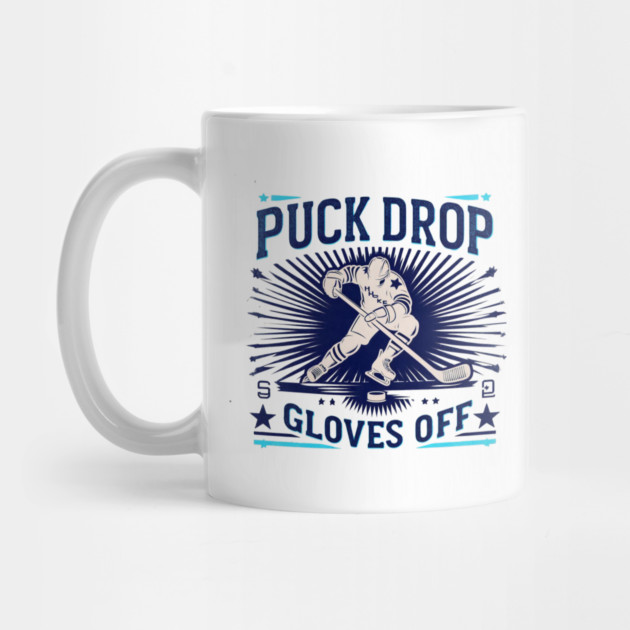 Puck Drop, Gloves Off – Vintage Ice Hockey Silhouette Design by Ben's Store 1