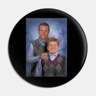 Drake Maye & Tom Stepbrothers Pin