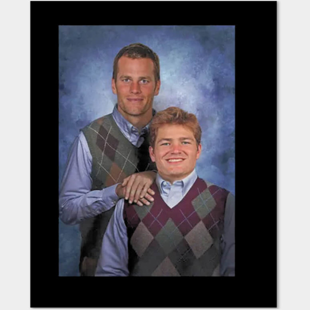 Drake Maye & Tom Stepbrothers Wall Art by jabgod