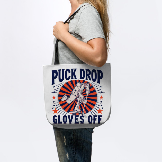 Puck Drop, Gloves Off – Vintage Ice Hockey Silhouette Design by Ben's Store 1