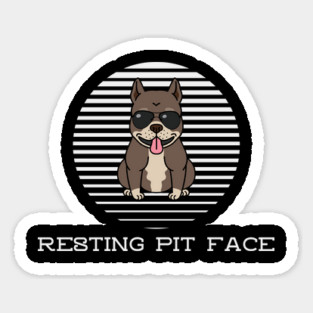 Resting Pit Face Sticker