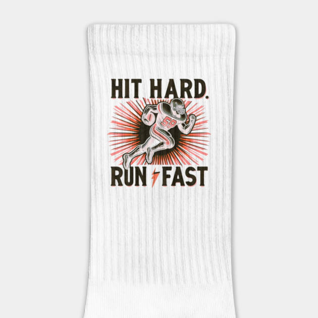 Hit Hard, Run Fast – Vintage American Football Design by Ben's Store 1