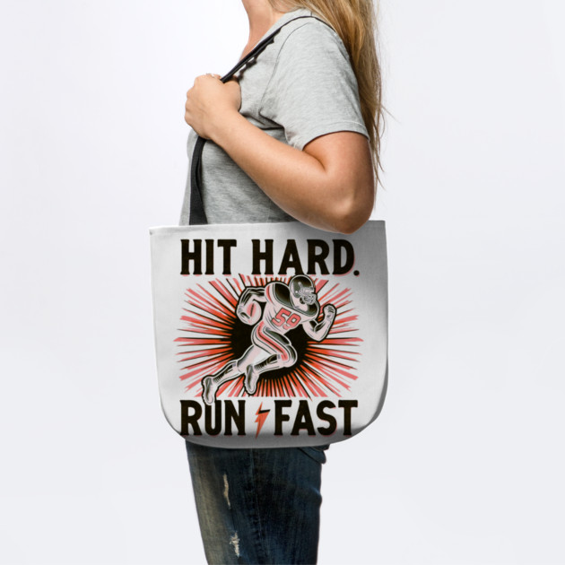 Hit Hard, Run Fast – Vintage American Football Design by Ben's Store 1