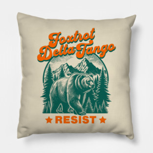 Foxtrot Delta Tango FDA Bear Resist Pillow