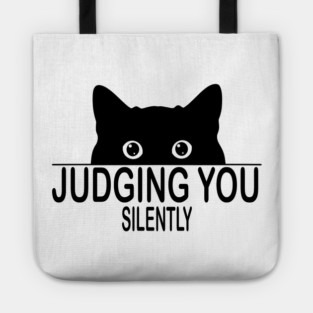 Silent Cat Judgment Tote