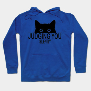 Silent Cat Judgment Hoodie