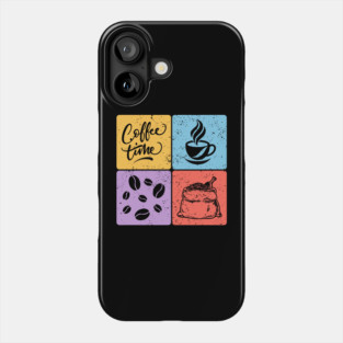 Coffee Time Vintage Aesthetic Design Phone Case