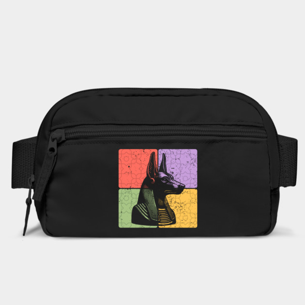 Anubis Egyptian God Retro Silhouette Art by TuncGK