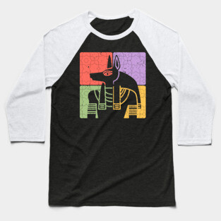Anubis Ancient Egypt Pharaoh Art Baseball T-Shirt