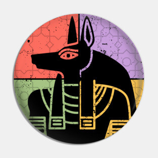 Anubis Ancient Egypt Pharaoh Art Pin