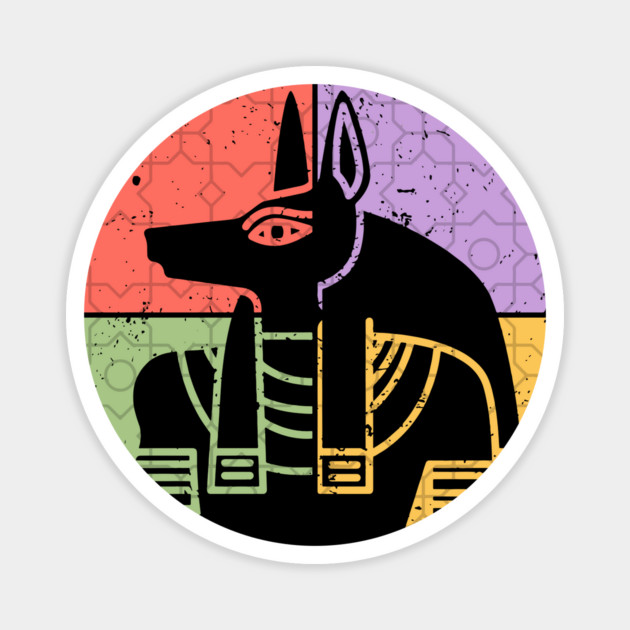 Anubis Ancient Egypt Pharaoh Art Magnet by TuncGK