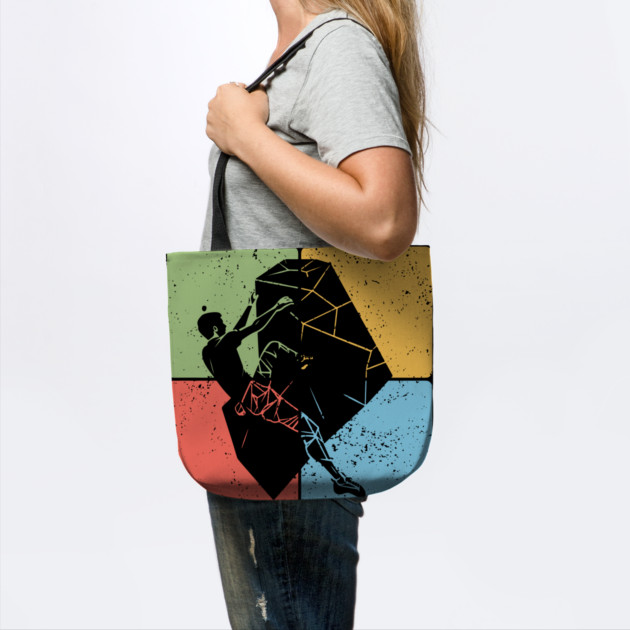 Rock Climber on Boulder Adventure Art by TuncGK