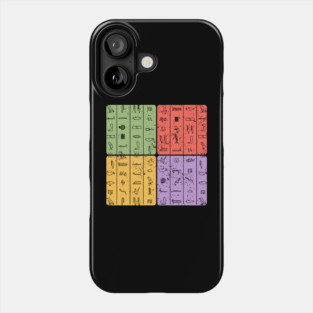 Ancient Hieroglyphs Egyptian Symbols Art Phone Case