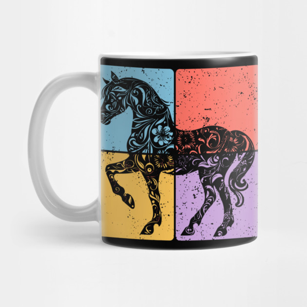 Vintage Horse Silhouette Equestrian Art by TuncGK