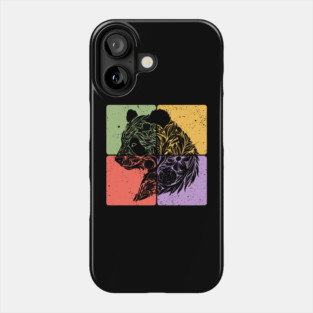Adorable Panda Silhouette Wildlife Art Phone Case