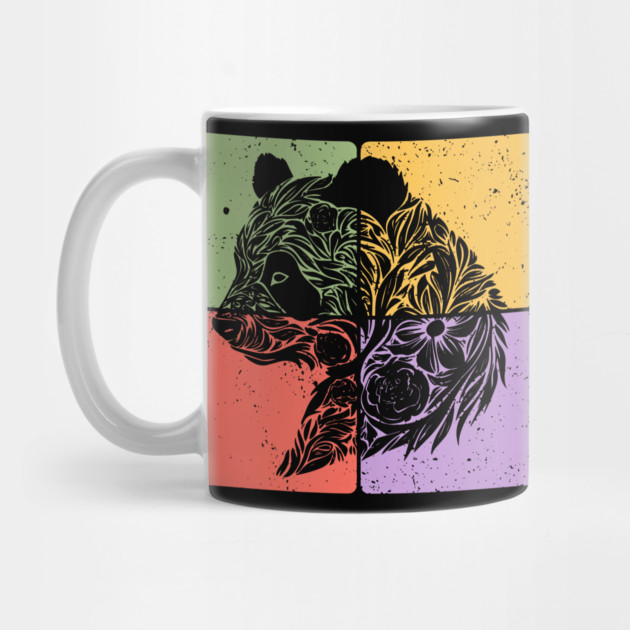 Adorable Panda Silhouette Wildlife Art by TuncGK